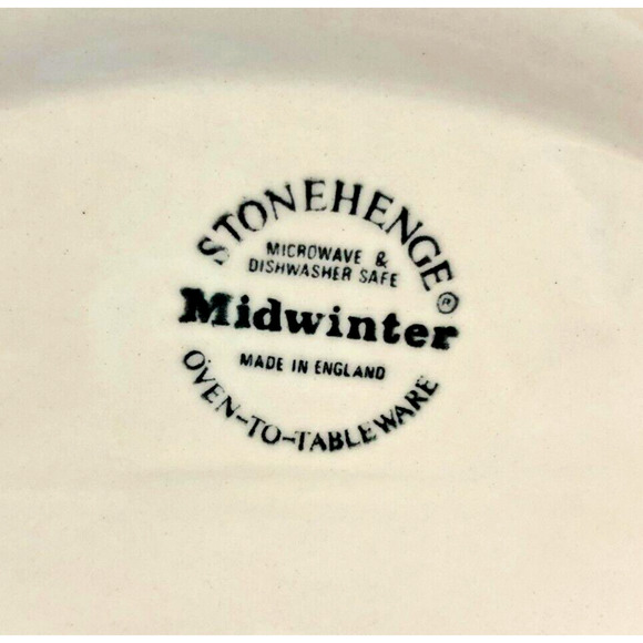 Vintage Stonehenge Midwinter Crocus 12" Oval Serving Platter Yellow Orange Flora - Picture 4 of 4